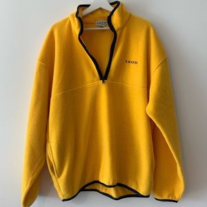 VINTAGE IZOD FLEECE ZIP UP SWEATER